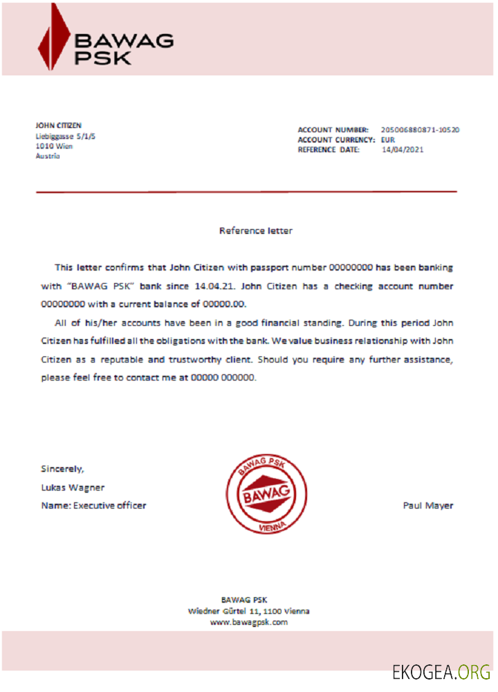 Autriche , BAWAG PSK , reference